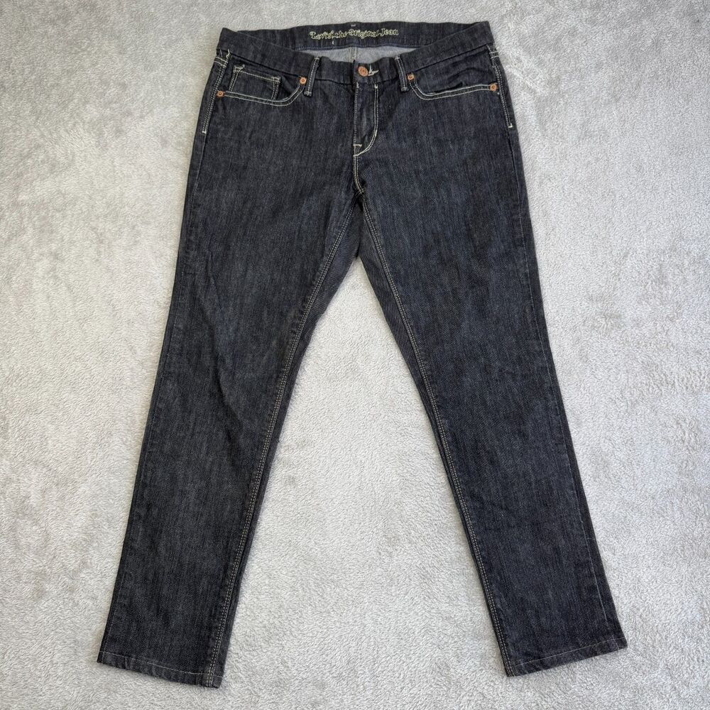 Levi's Original Straight Leg Jeans Womens 9 Medium Charcoal Gray Denim Cotton
